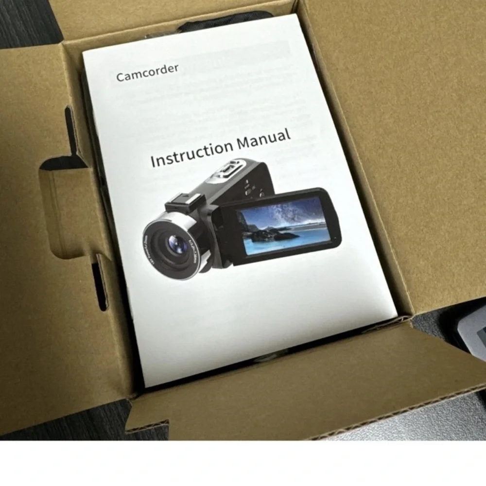 Camcorder 4k Hightdefibition Camera 32 Gb Sd Card Rotation Touch Screen Vlogging